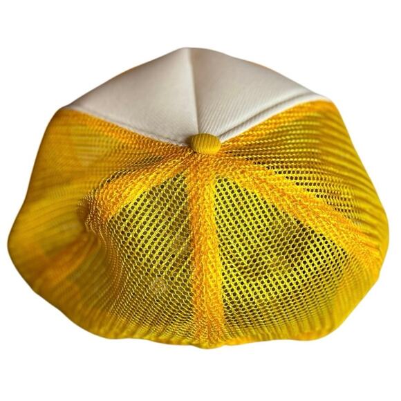 Vintage Snapback Trucker Hat | Florida Tourist | Yellow & White | Boat Scene - Picture 4 of 8